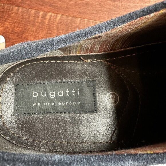 Bugatti Men’s Suede Gibson Lace Up Shoes Dark Blue Size 12 - Picture 11 of 12